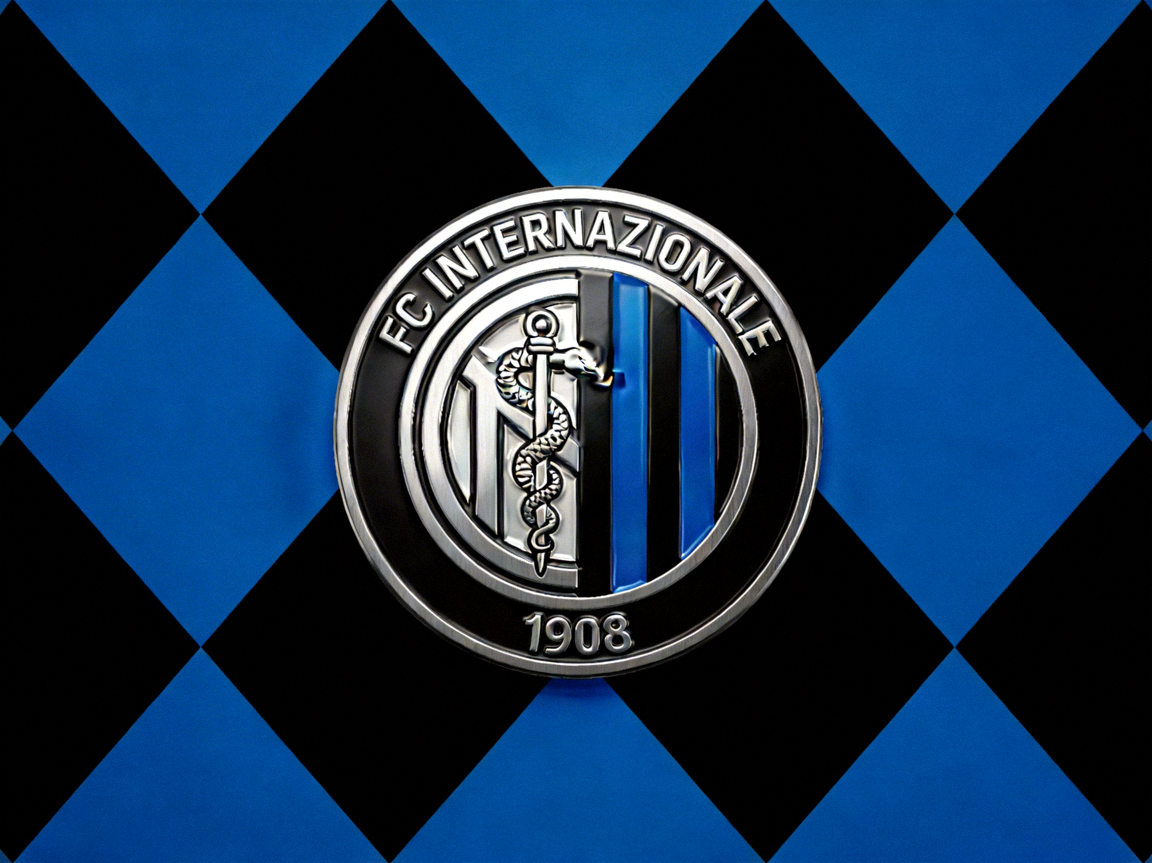 国际米兰足球俱乐部蓝黑色队徽